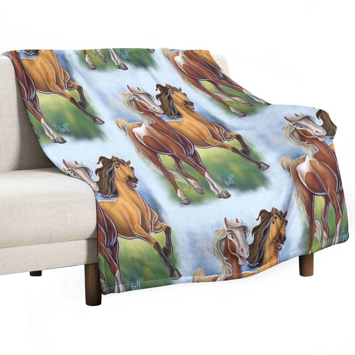 Spirit And Rain Throw Blanket