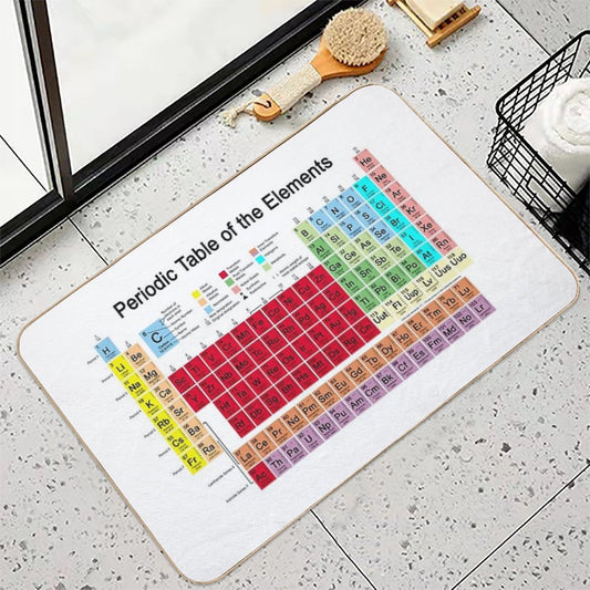 Periodic Table of The Elements Bath Mat