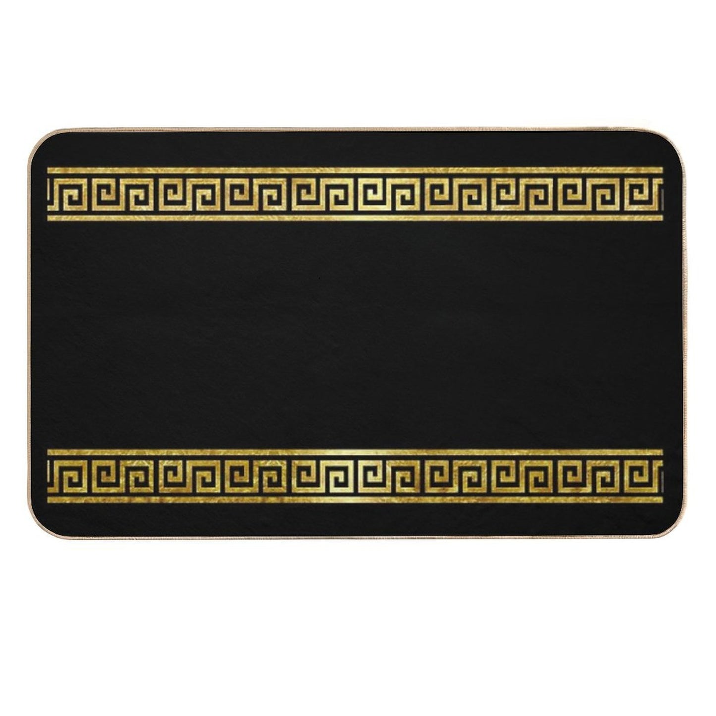 Greek Geometric Pattern Easy Maintenance Bath Mat