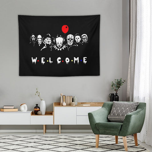 Halloween Welcome Tapestry