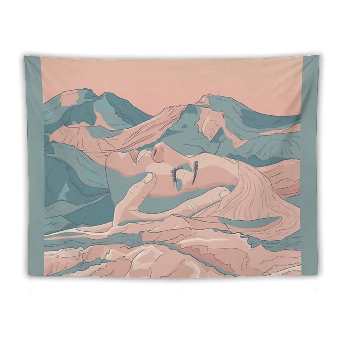 I Saw Her Face In The Mountains Tapestry