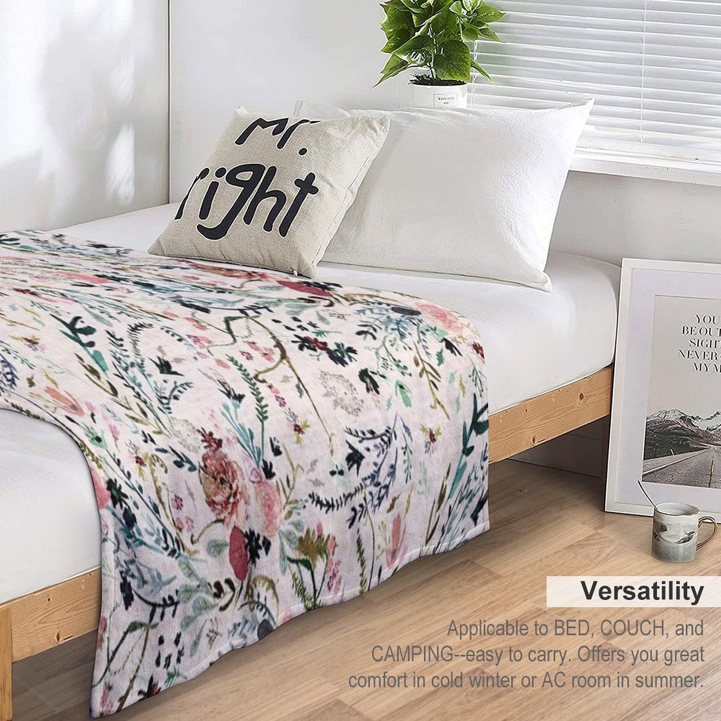 Fable Floral Throw Blanket
