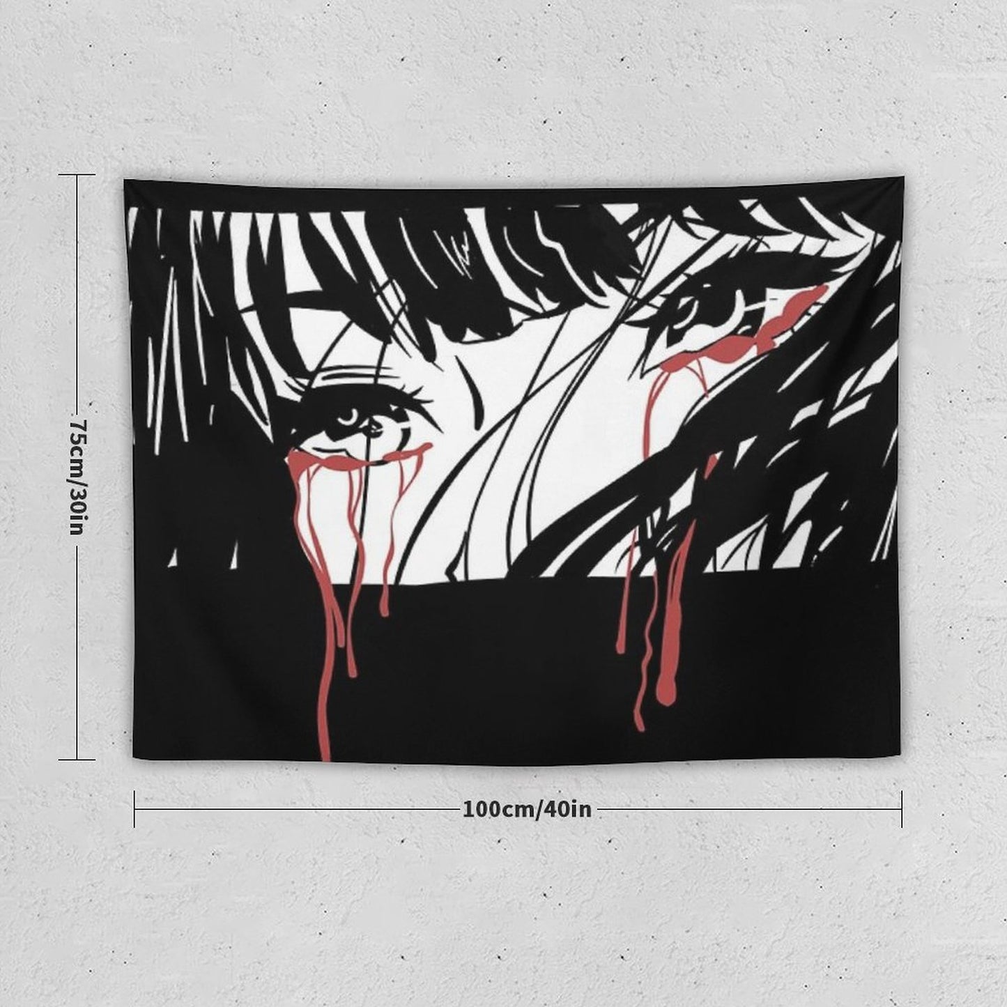 Crying Girl Tapestry