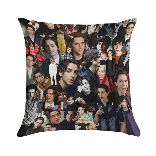 Timothee Chalamet Soft Shrink-Resistant Throw Pillow