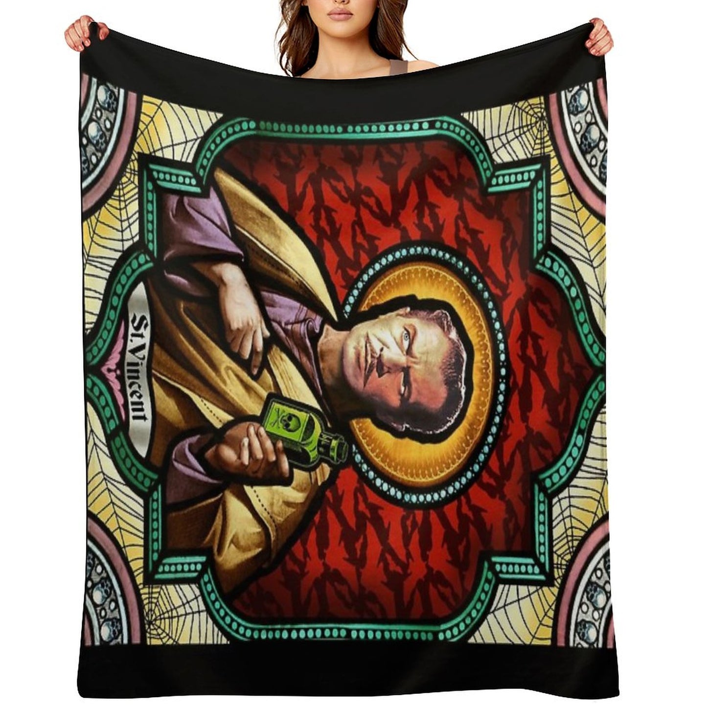 St. Vincent Price Throw Blanket