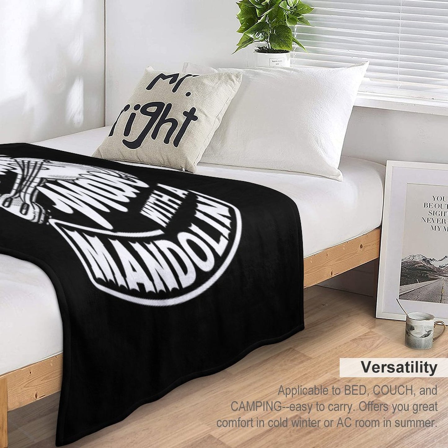 Mandolin Mandolinist Old Mandolin Player Throw Blanket