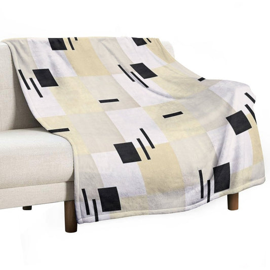 Geometric Textures Throw Blanket