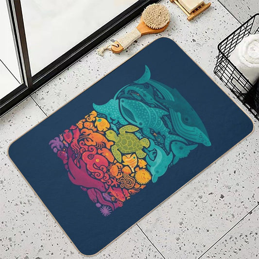 Aquatic Spectrum Bath Mat