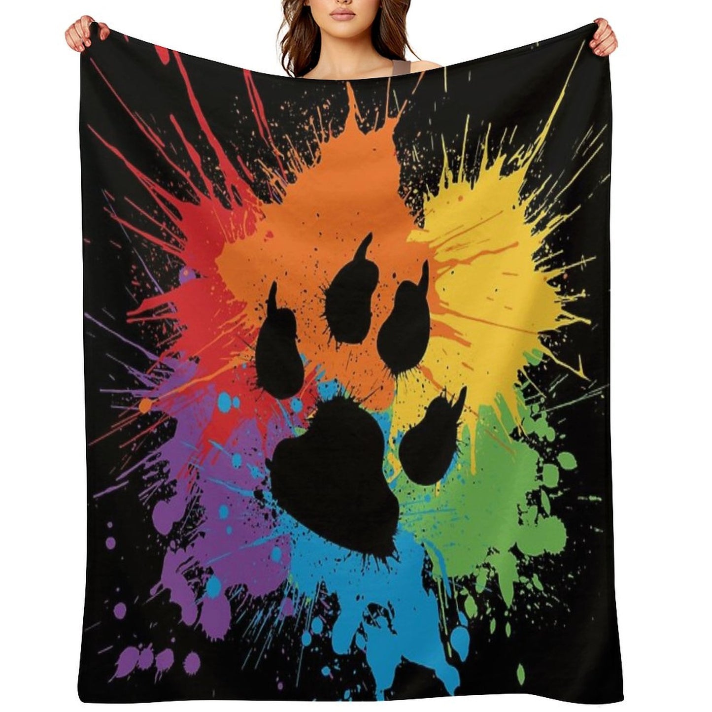 Paw Pride Dark 2019 Throw Blanket