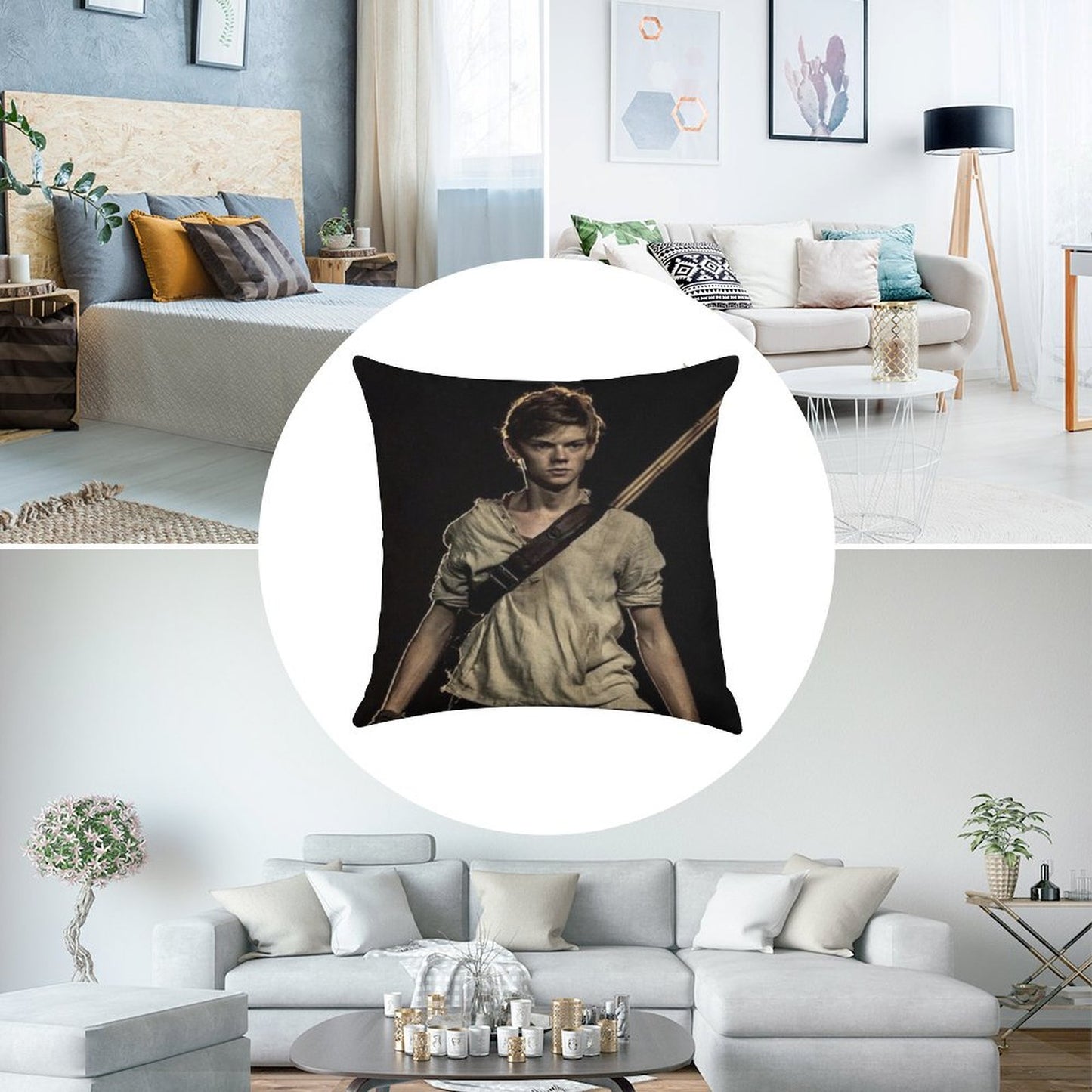 The Maze Runner - Newt 2 Linen Throw Pillow Cover