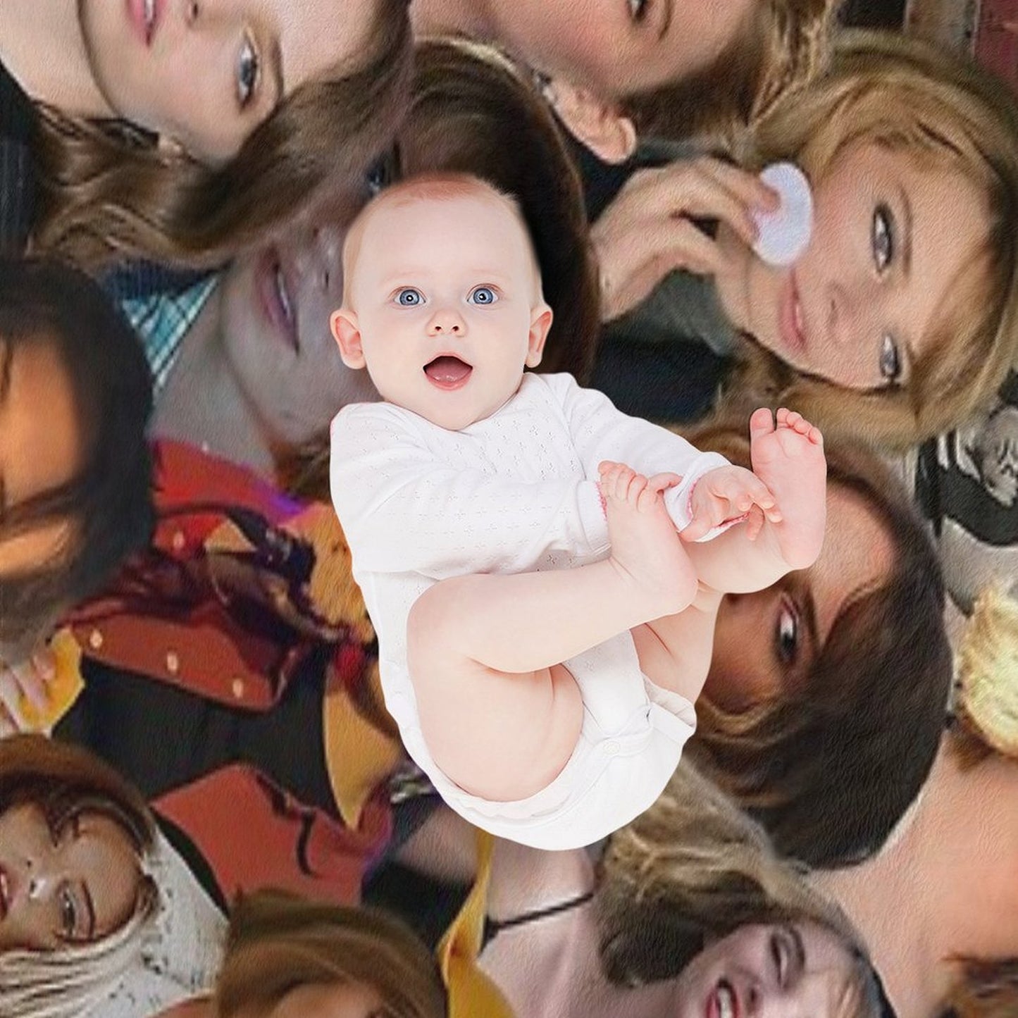 Maya Hawke Photo Collage Throw Blanket