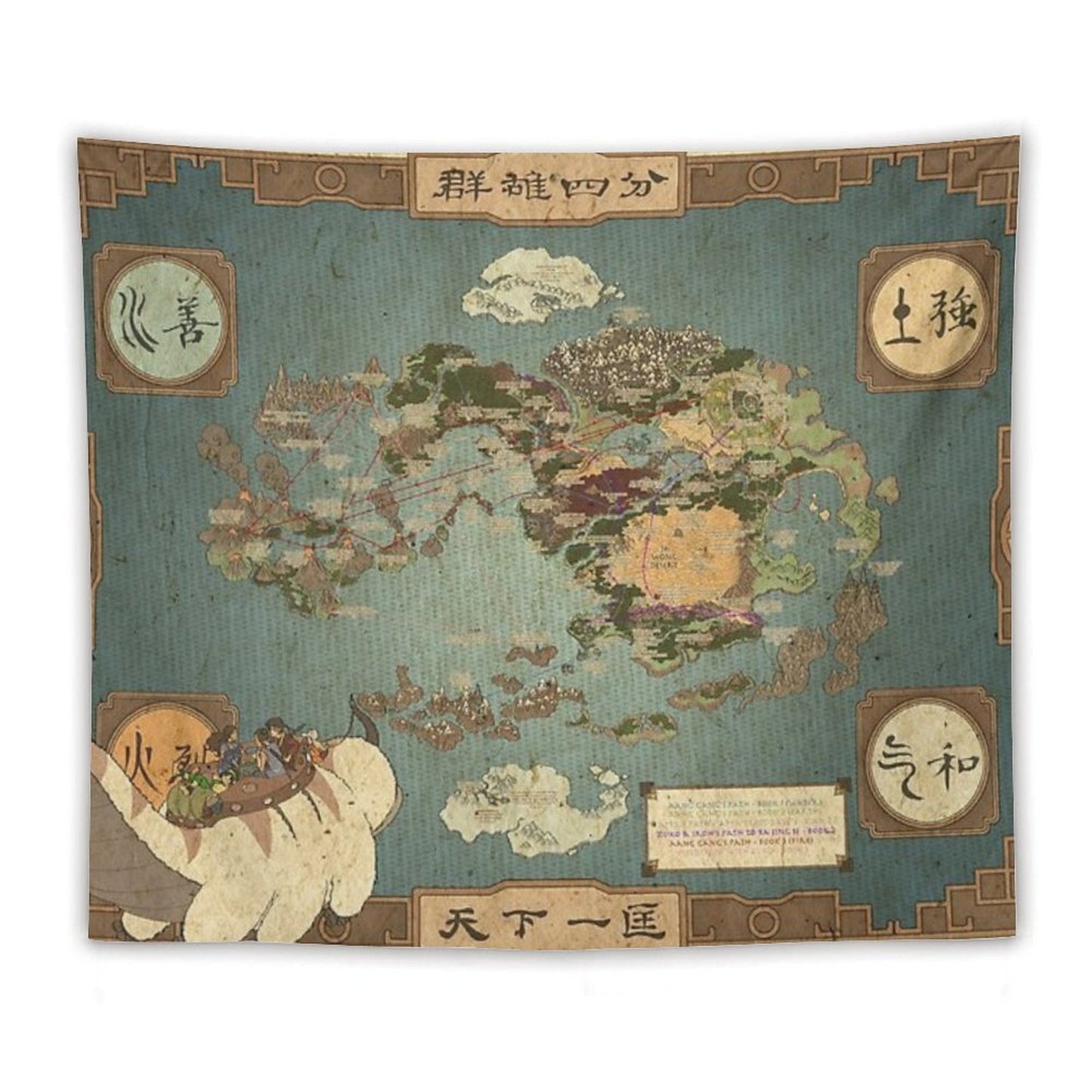 Avatar The Last Airbender Map I Tapestry