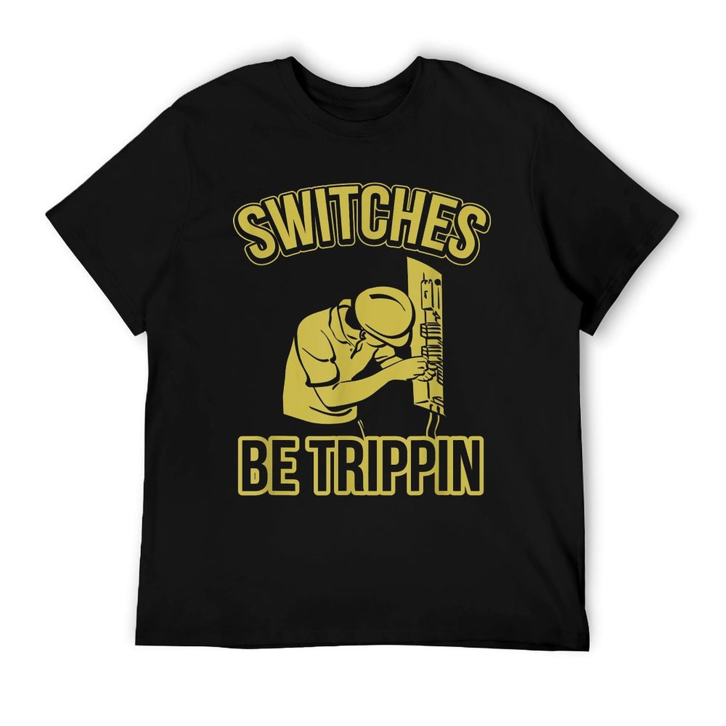 Switches Be Trippin Funny Master Electrician Fuse Box T-Shirt