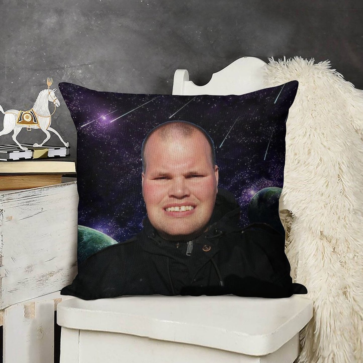 Frankie MacDonald Linen Throw Pillow Cover