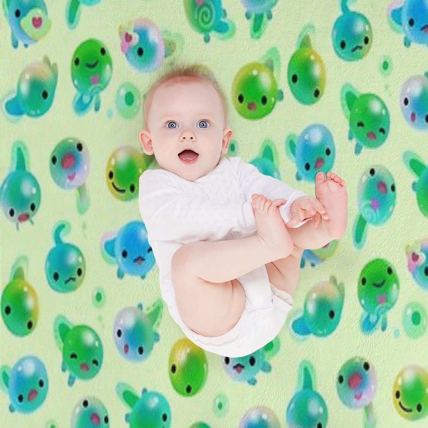 Candy Tadpole Throw Blanket