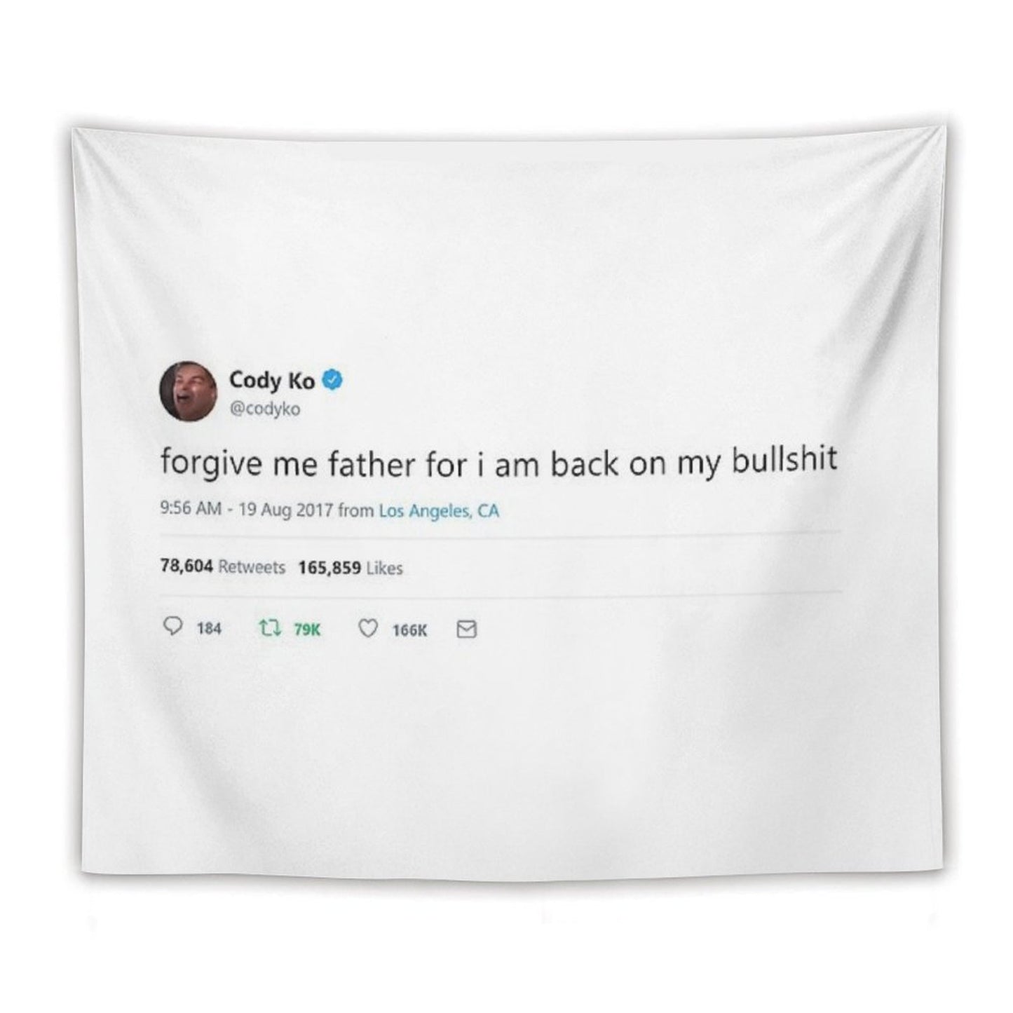 Cody Ko Tweet Tapestry