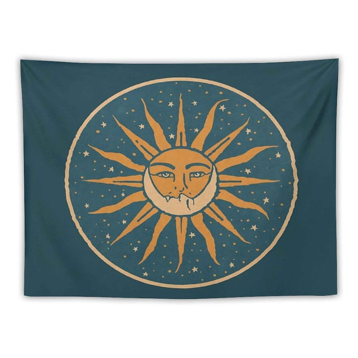 Sun And Moon Vintage Tapestry