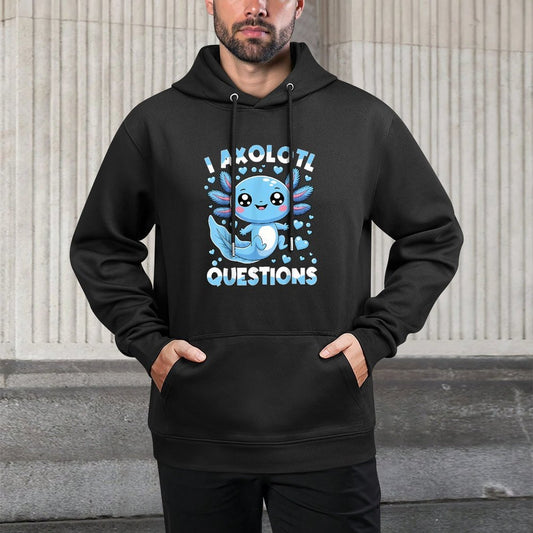 I Axolotl Questions Kids Axolotl Christmas Colorfast Hoodie