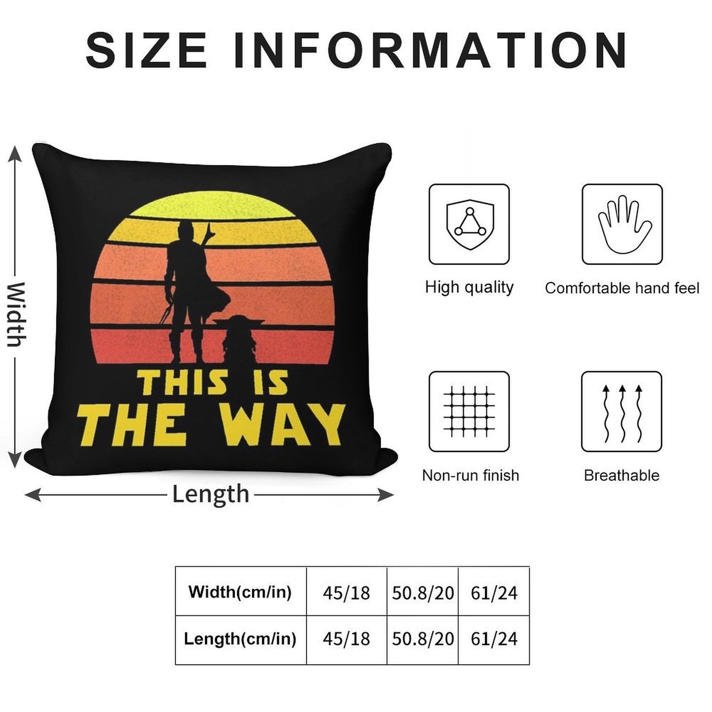 Mando Retro Vol.1 Soft Short Plush Fabric Throw Pillow