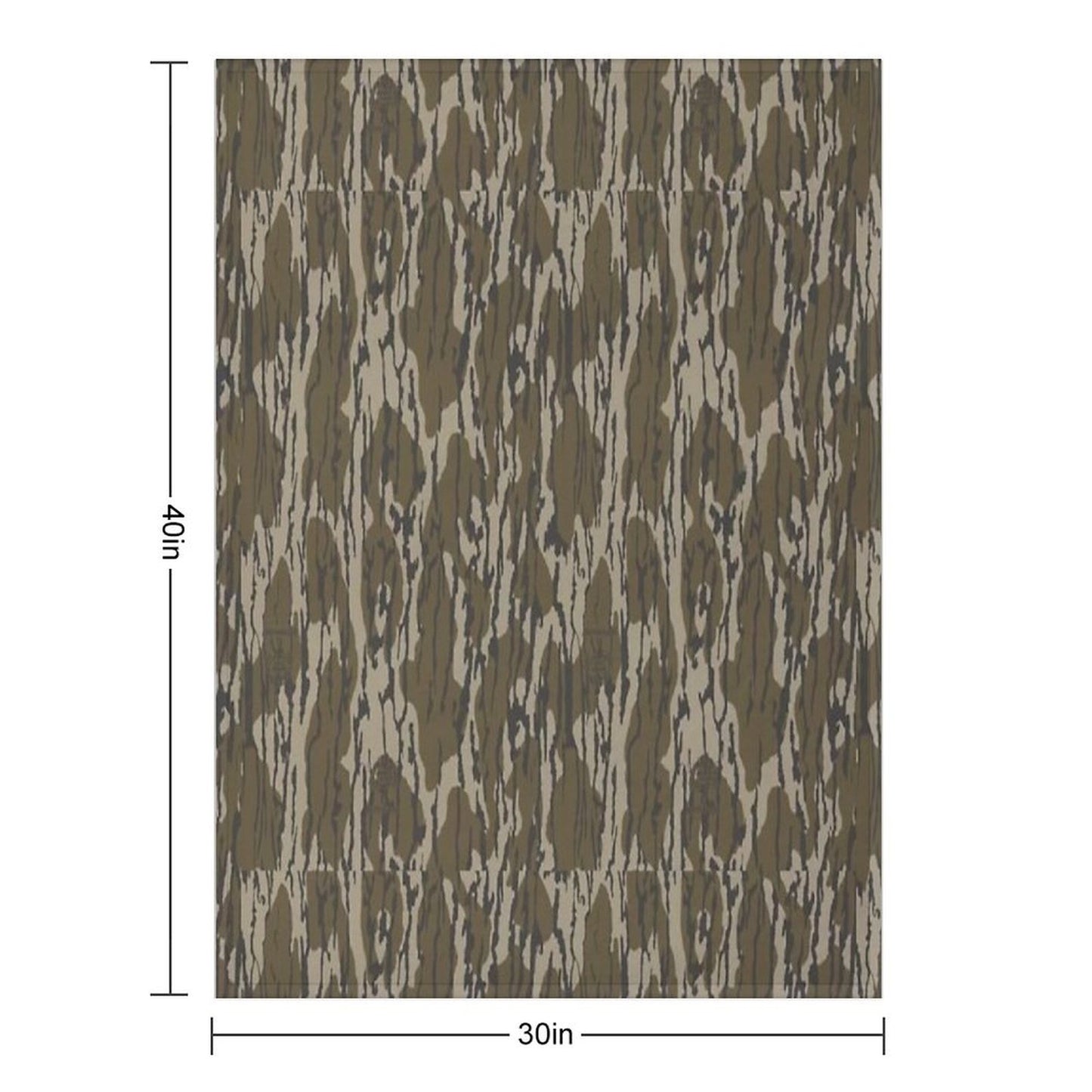 Everything Bottom Lands Camo Throw Blanket