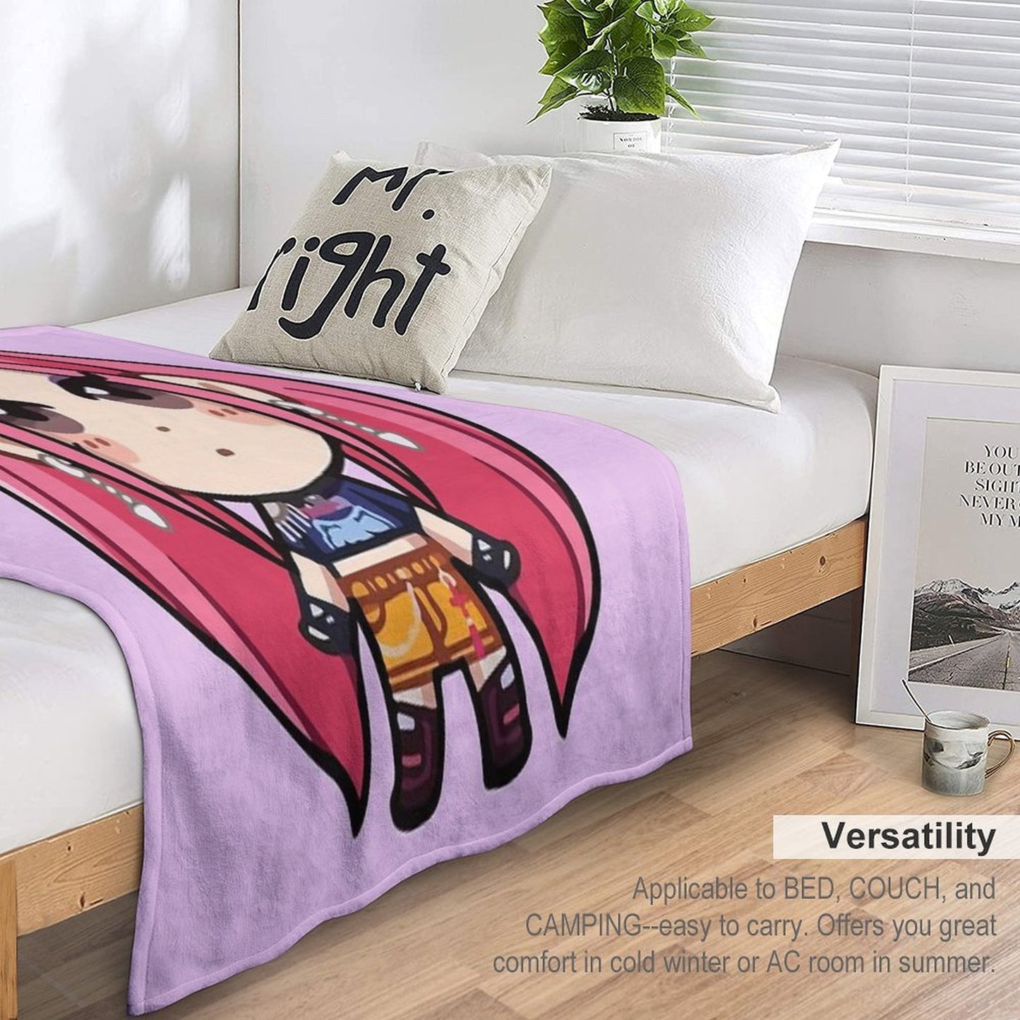 Mira Kpop Demon Hunters Throw Blanket