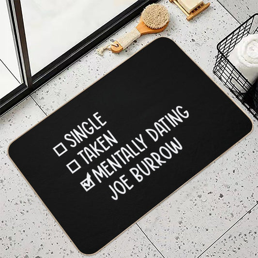 Mentally Dating Joe Burrow #2 Bath Mat