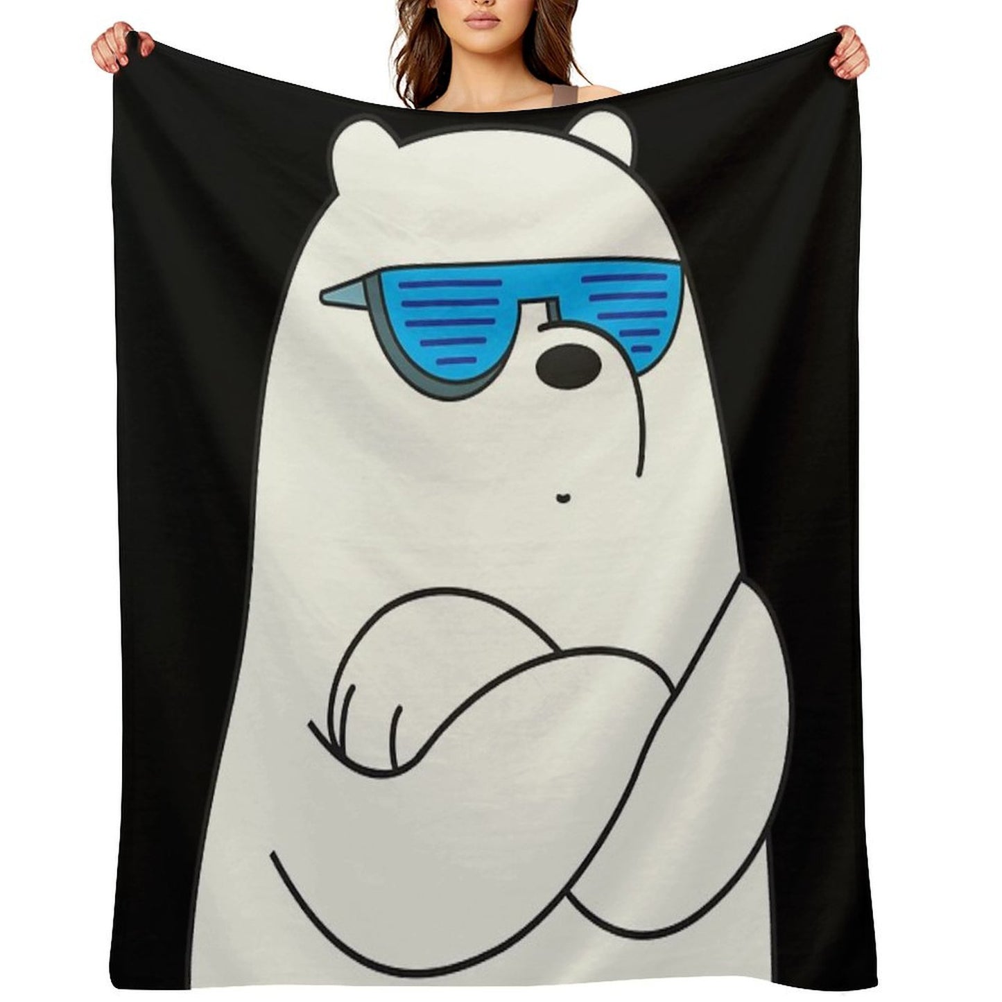 Ice Bear Throw Blanket