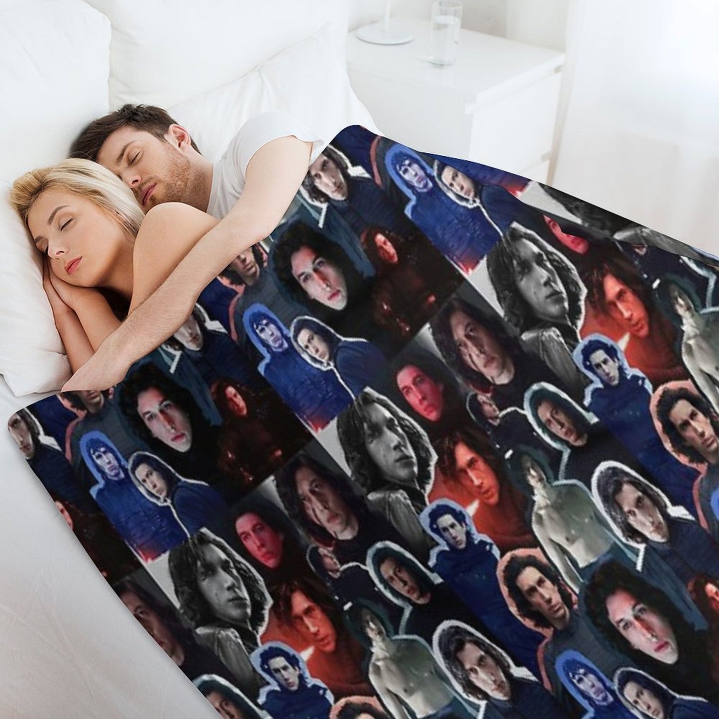 Adam Driver As BenKylo Collage Edit Throw Blanket
