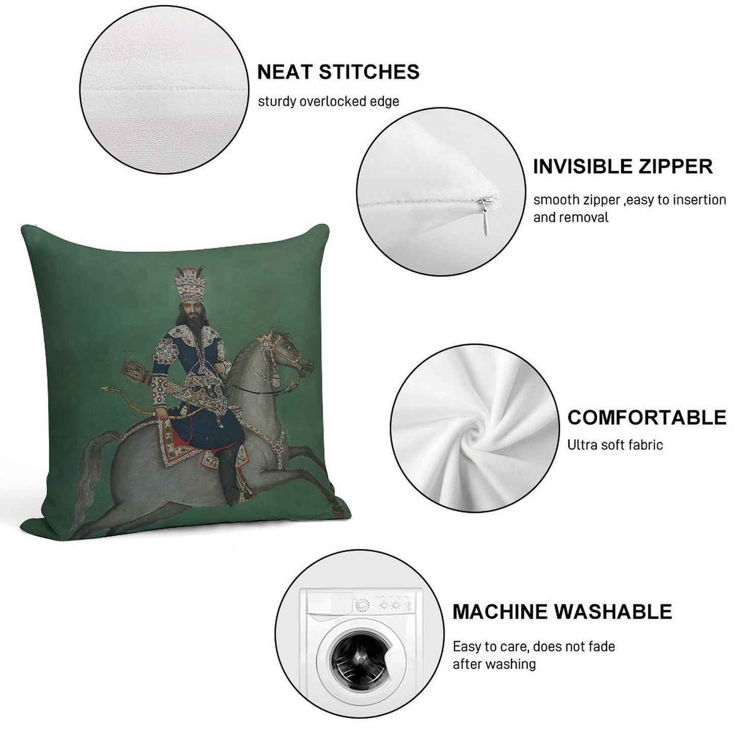 Nandor And Jahan Soft Durable Construction Throw Pillow