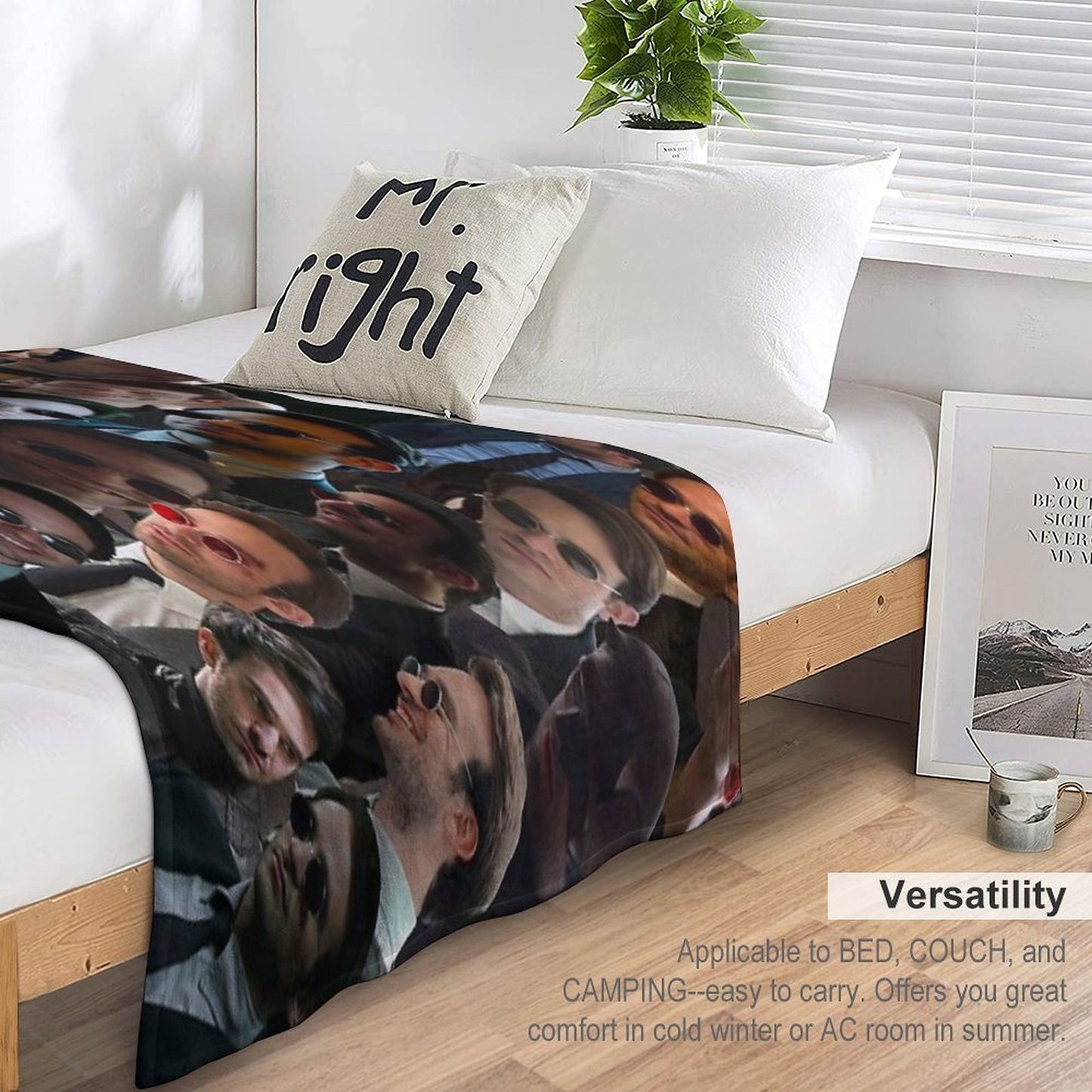 Devil Dare Photo Collage Throw Blanket