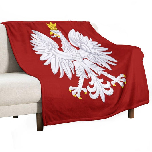 Polish Eagle Throw Blanket