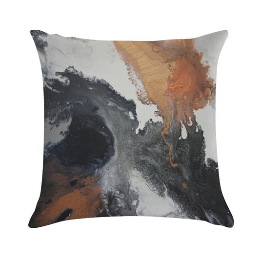 Mono Copper Soft Style Accent Throw Pillow
