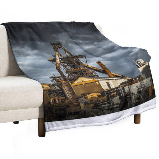 Redcar Blast Furnace Throw Blanket