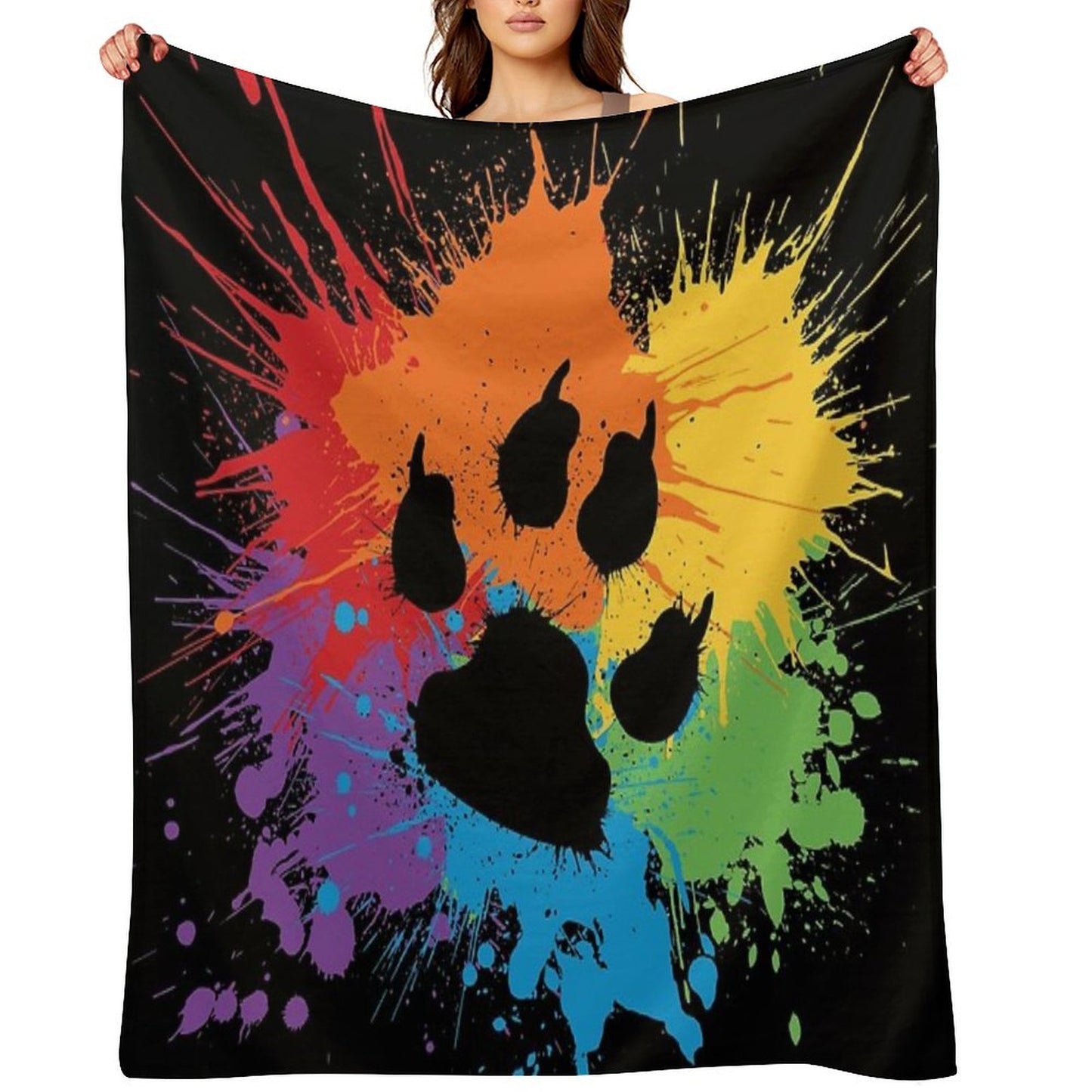Paw Pride Dark 2019 Throw Blanket