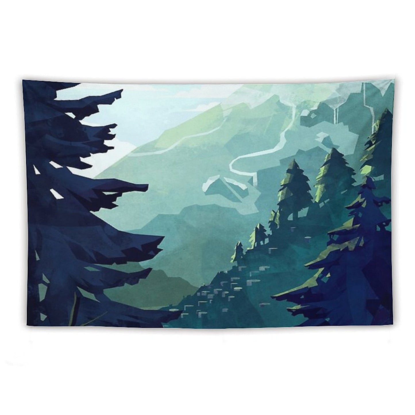 Canadian Mountain Tapestry