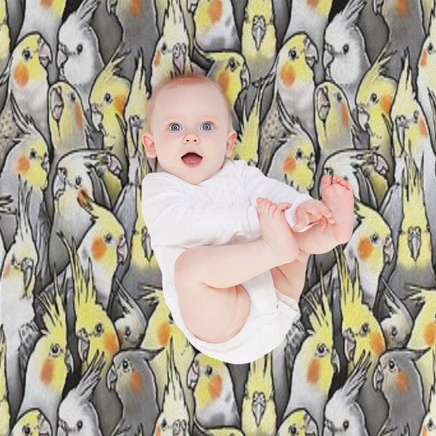 Cockatiels Galore Throw Blanket