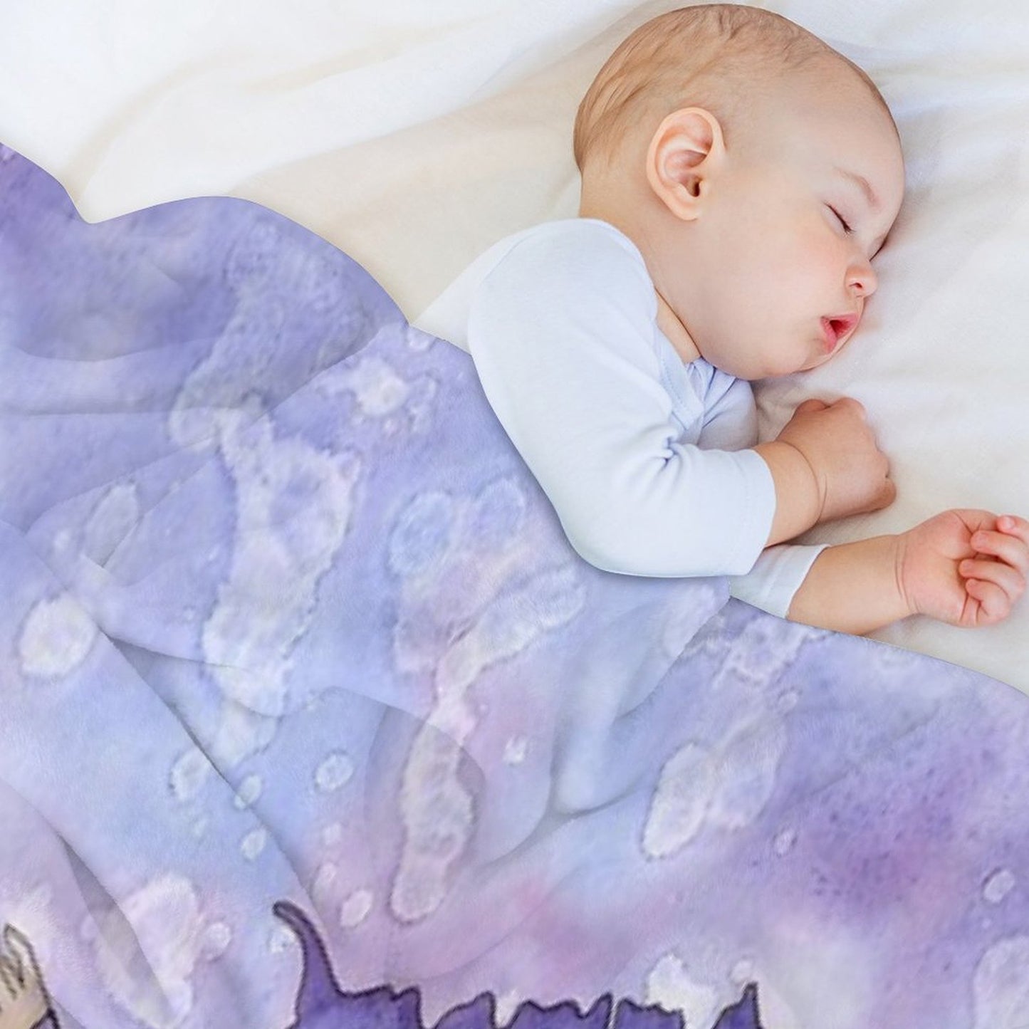 Bubble Rider Throw Blanket