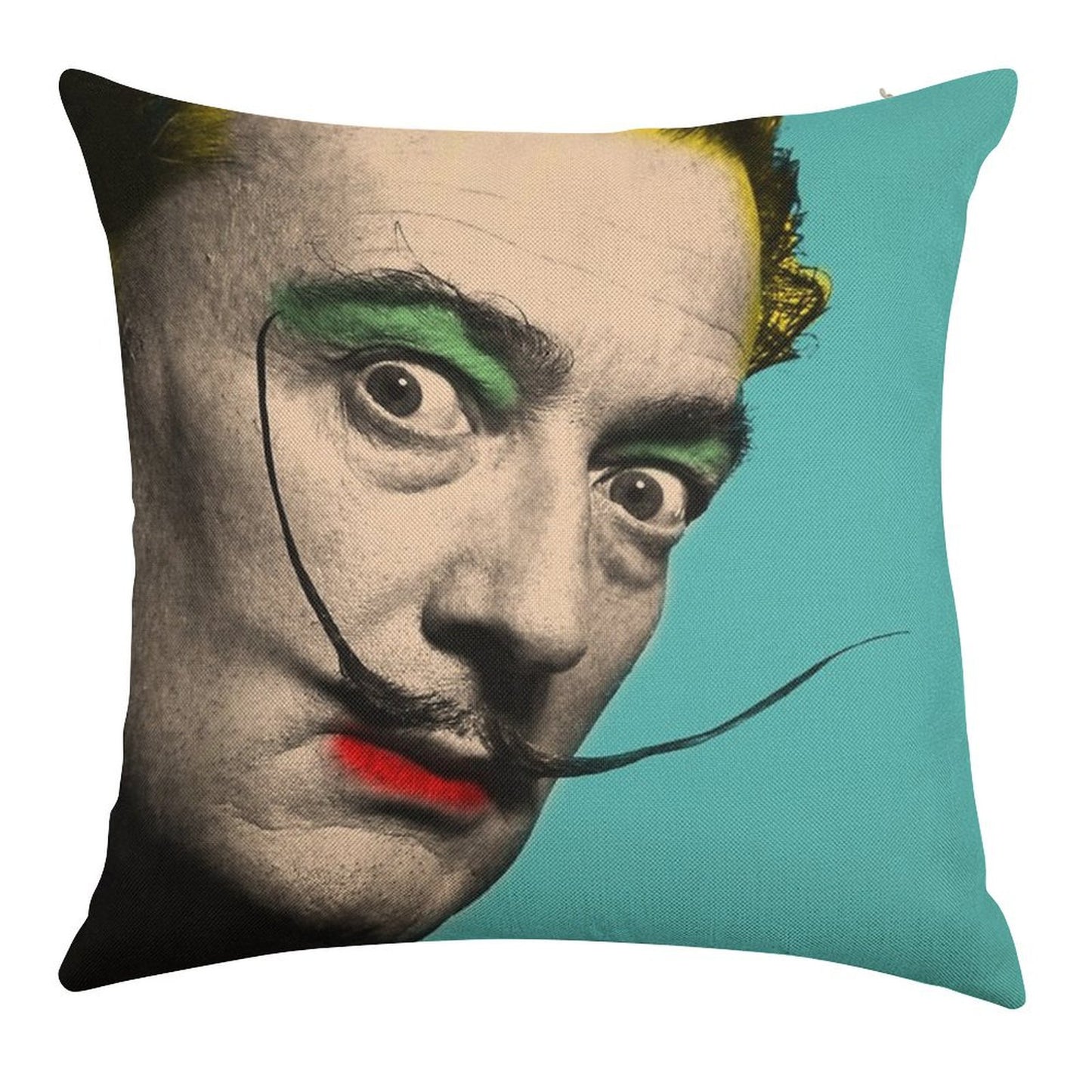 Salvador Dali Linen Throw Pillow Cover