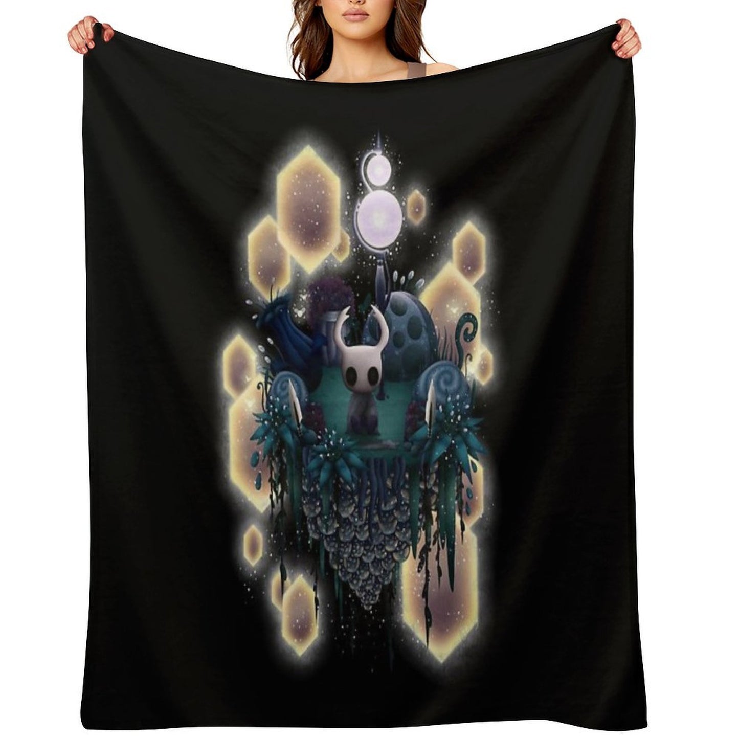 Hollow Knight Island Throw Blanket