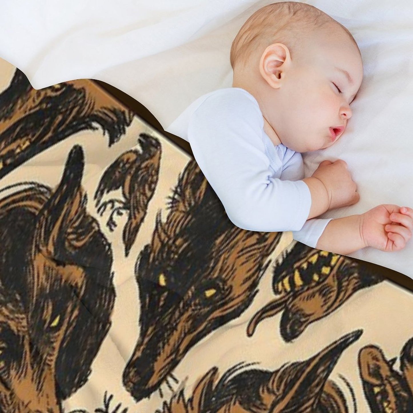 Canine Pattern Throw Blanket