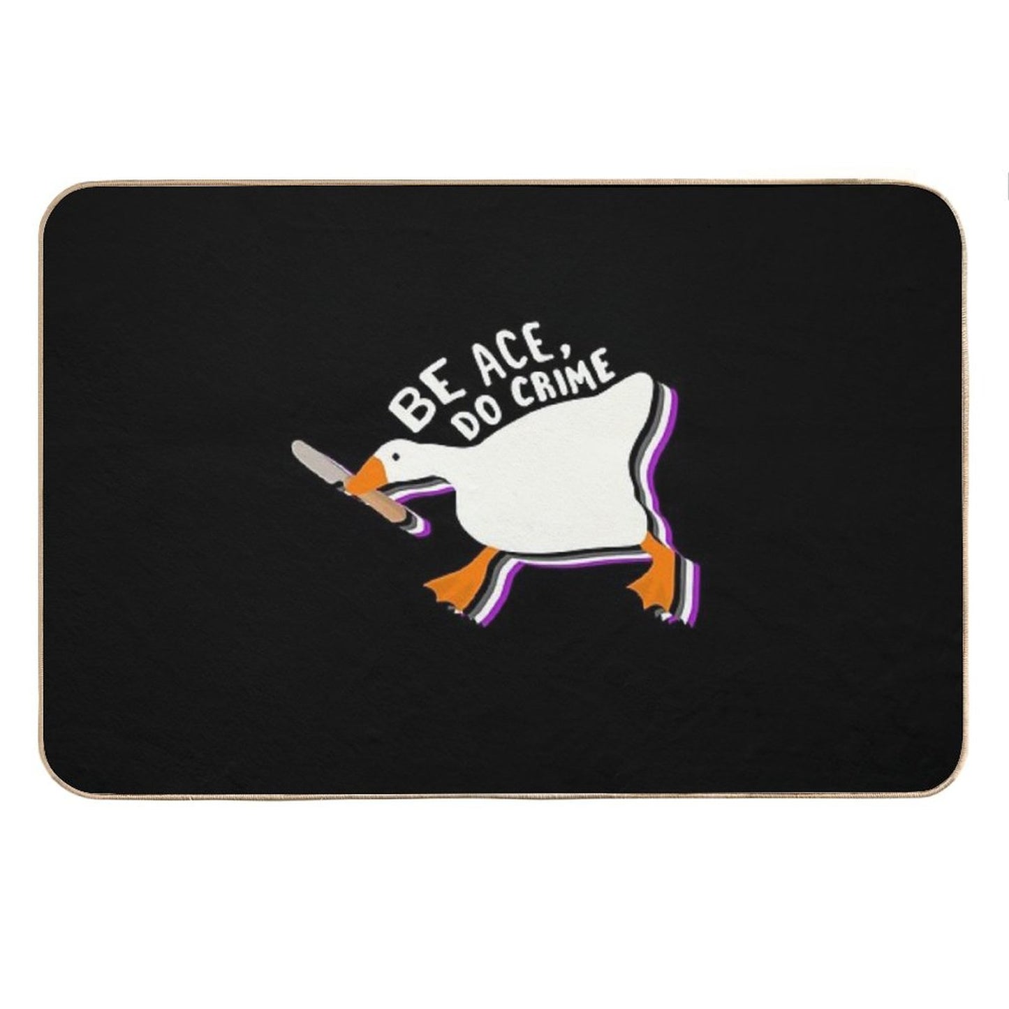 Be Ace Do Crime Goose Bath Mat