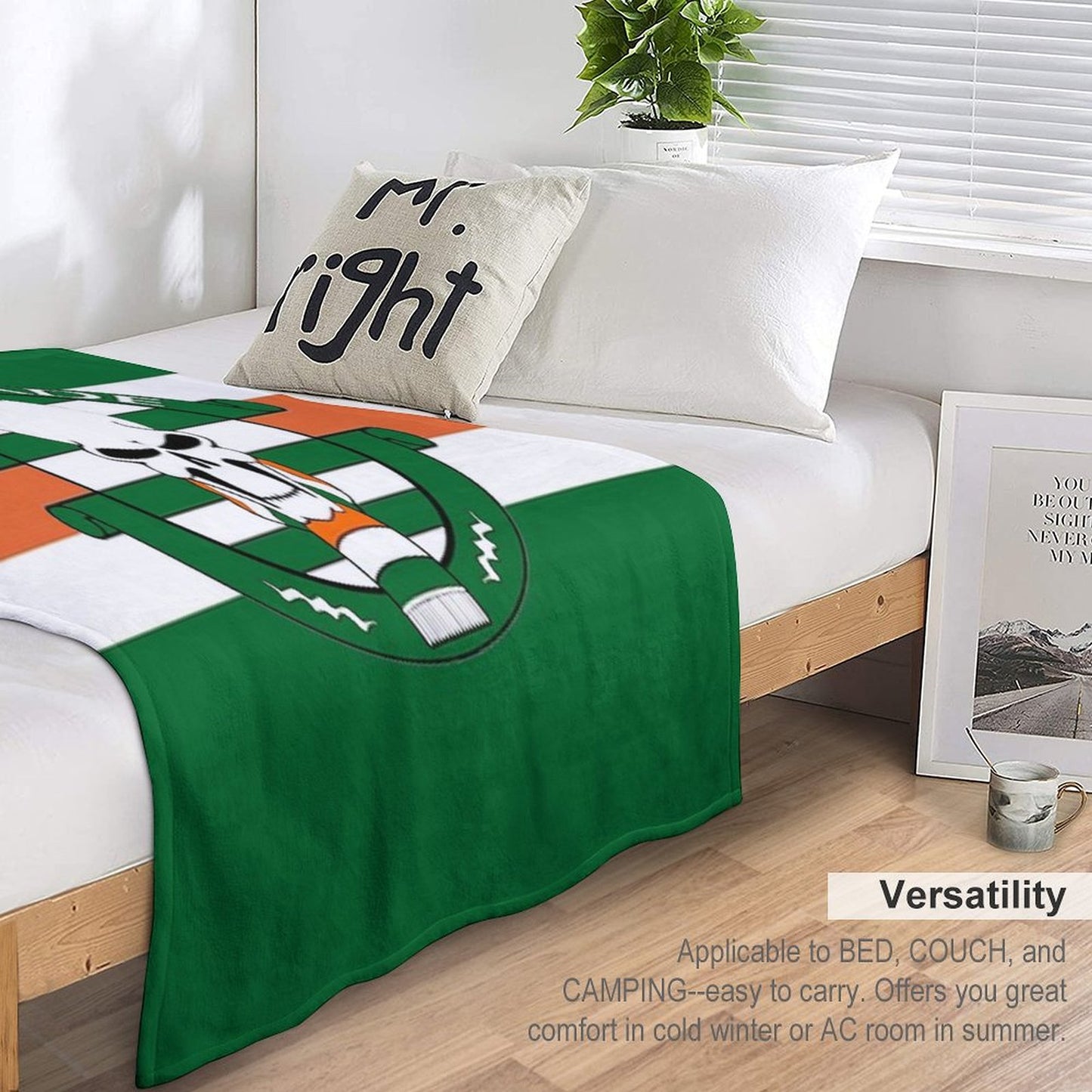 Green Brigade Throw Blanket
