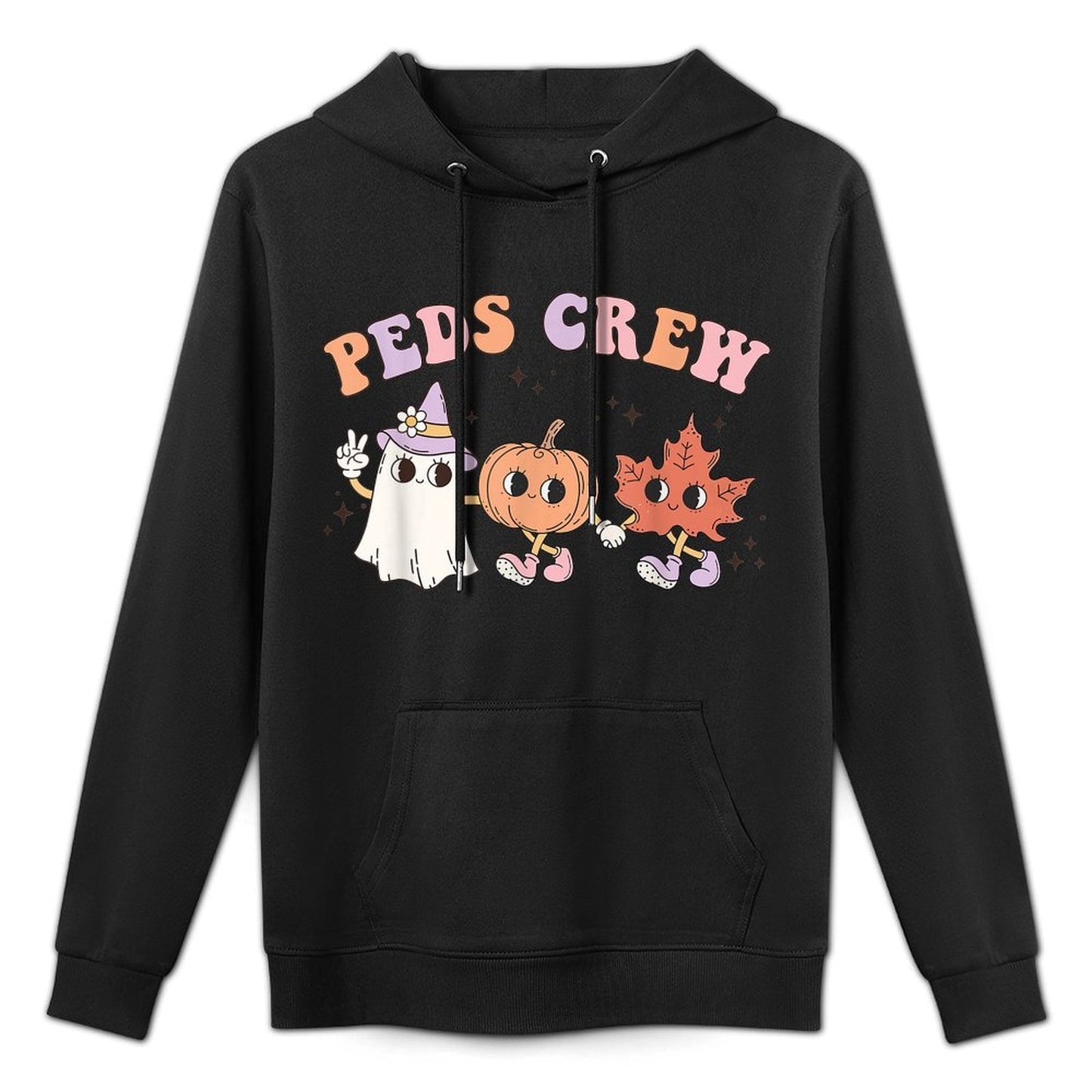 Cute Peds Crew Halloween Pediatric Nurse Pediatric Cotton-Polyester Blend Hoodie
