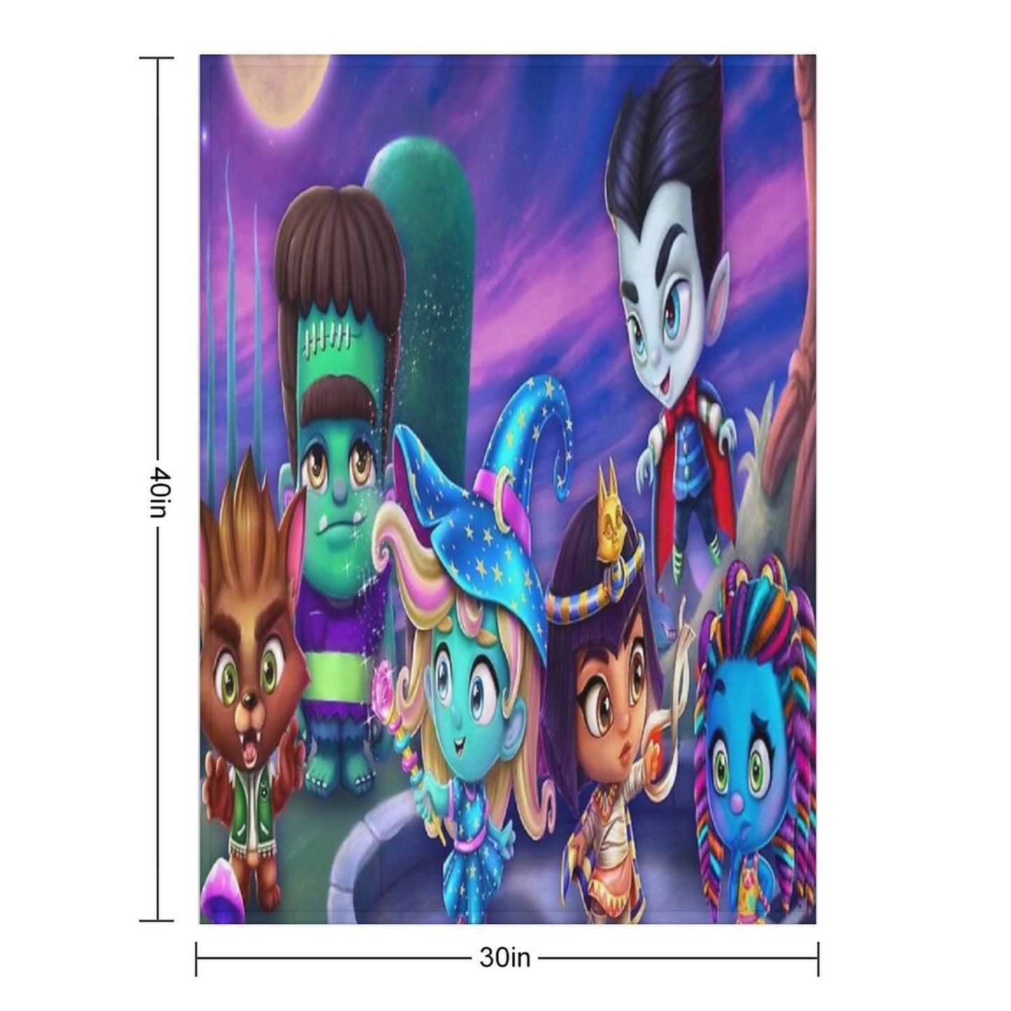 Super Monsters Throw Blanket