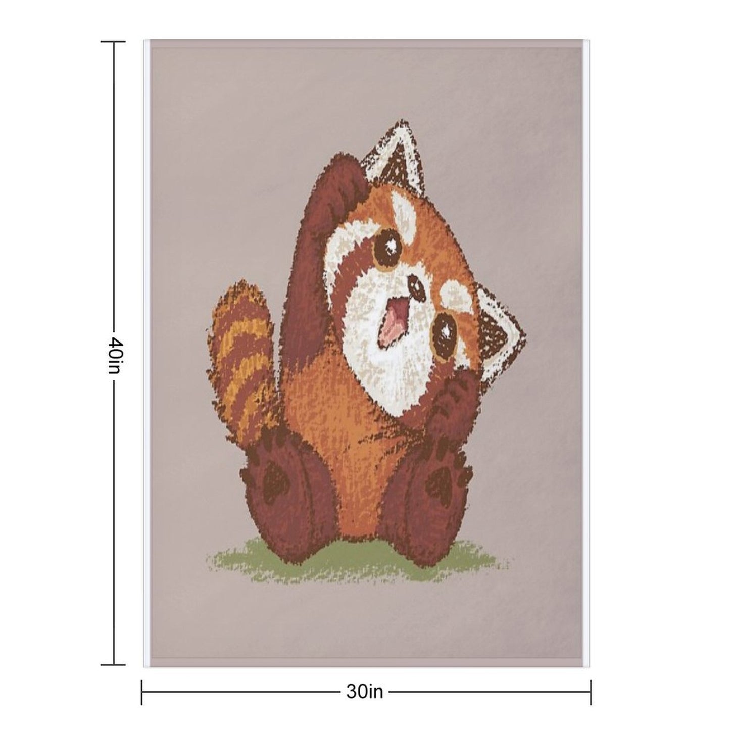Cute Red Panda Throw Blanket