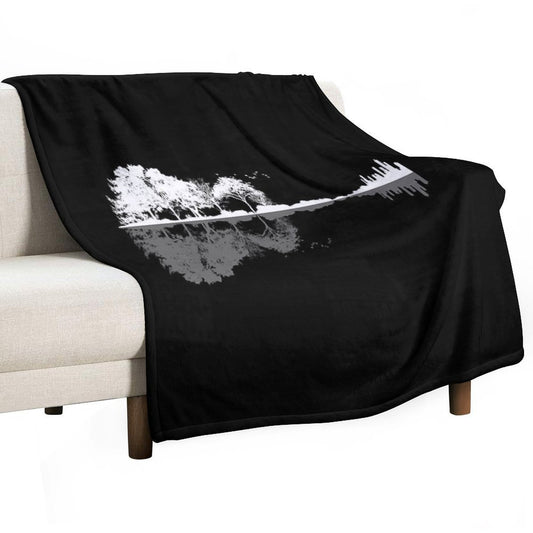 Nature Guitar Throw Blanket