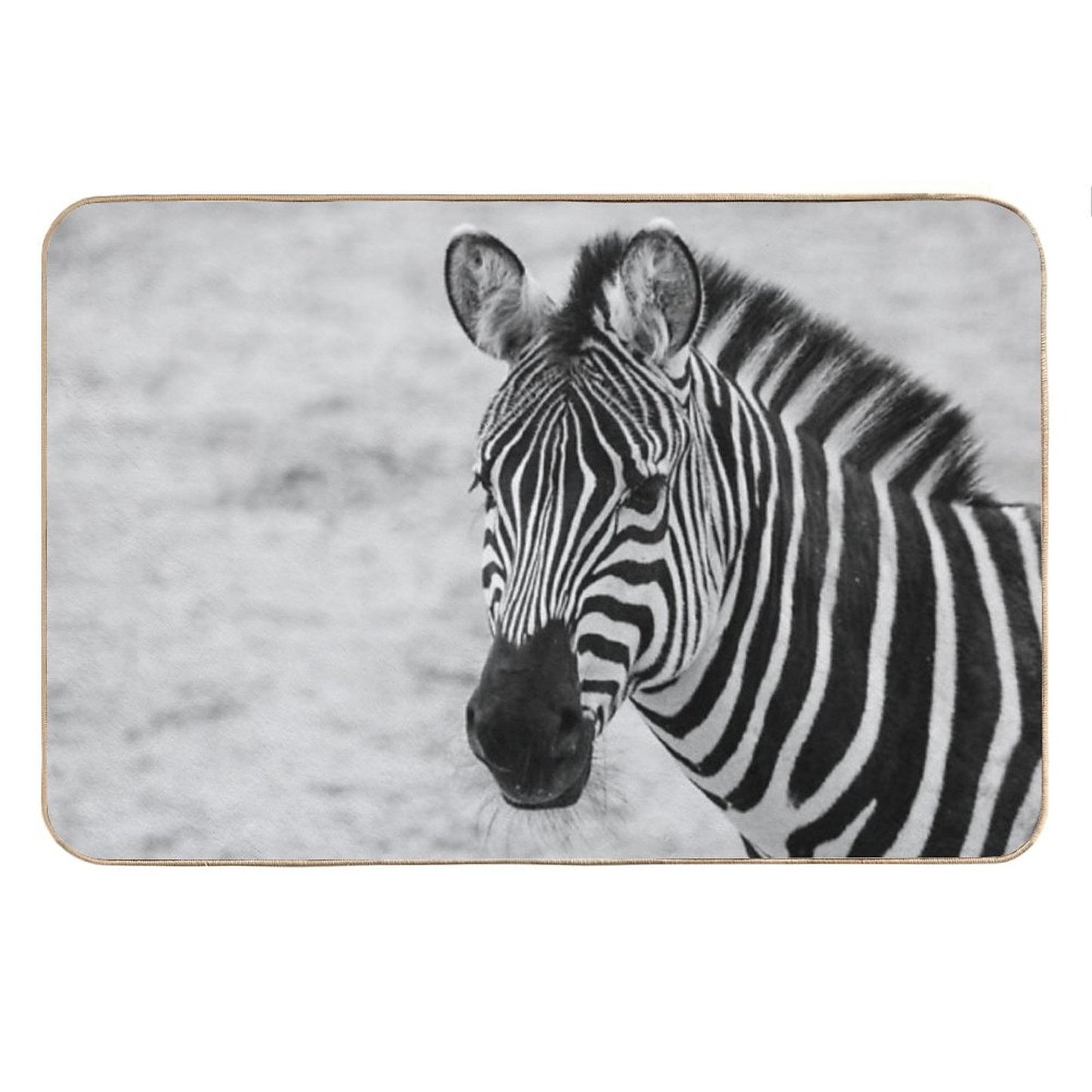 Zebra in Mono Bath Mat