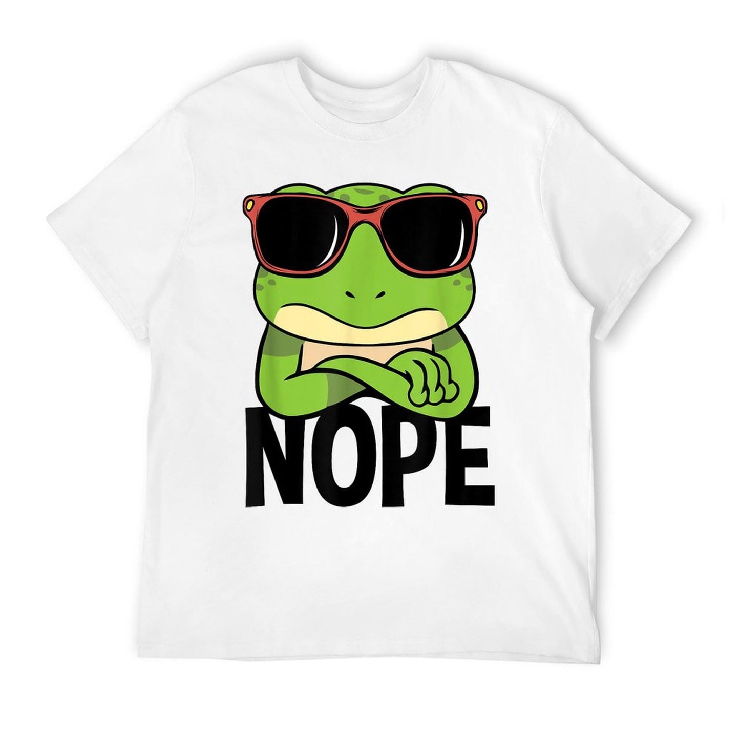 Nope Frog Nope Simple Nope Funny Statement Easy-care T-Shirt
