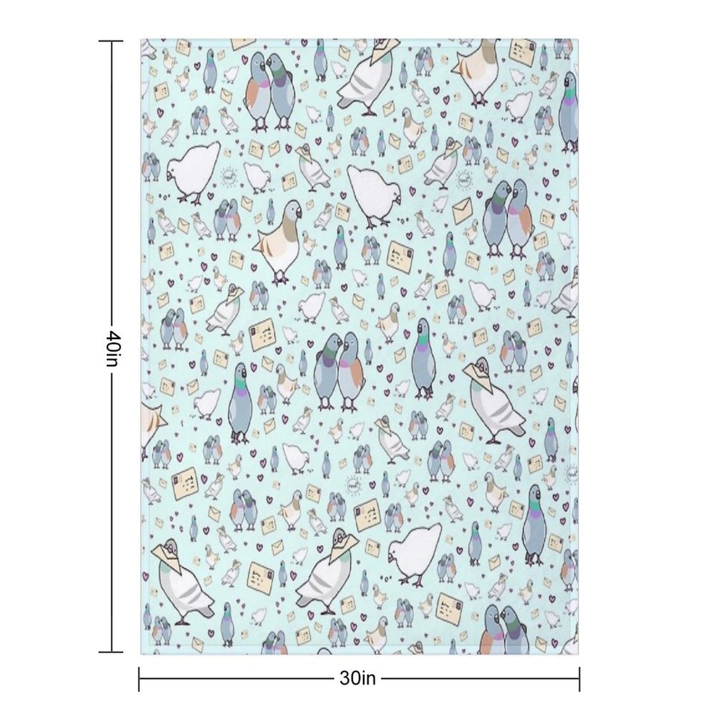 Pigeons Throw Blanket