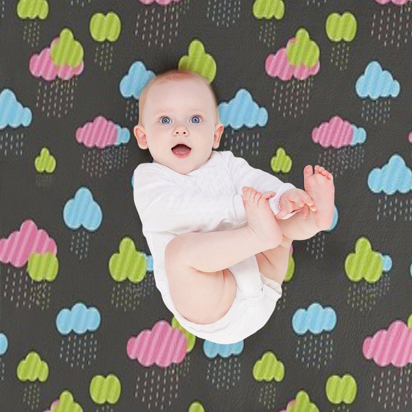 Rainy Clouds Throw Blanket